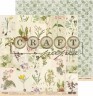 Набор бумаги 20*20 cм из коллекции "Гербарий", 8 листов (Craft Paper) 
