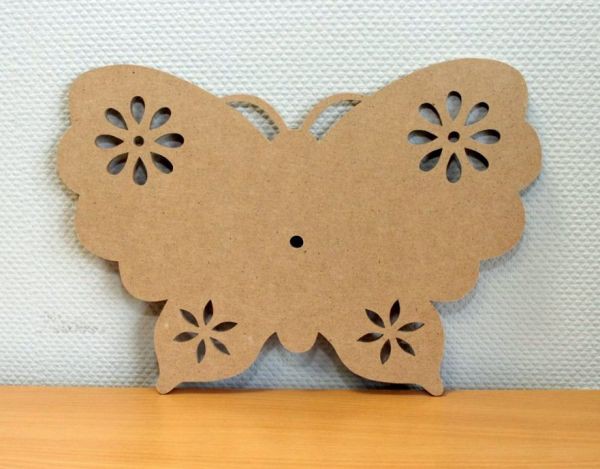 Заготовка для декорирования Часы бабочка, МДФ.