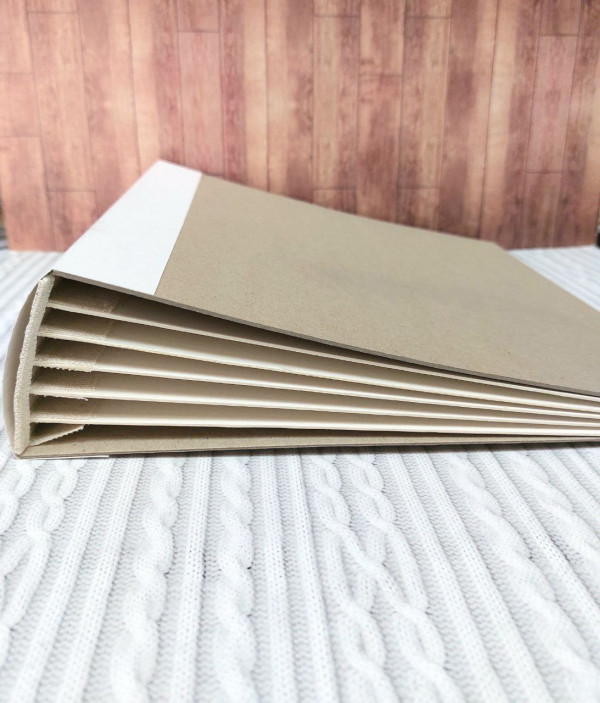 Заготовка для альбома в переплете, 6 разворотов, прошитый корешок, 25*25, ручная работа