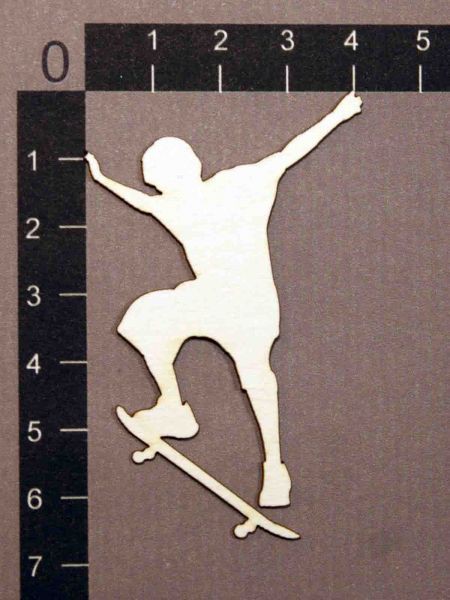 Фигурка из чипборда "Скейтбордист"(By Mama Yaga, Россия)  