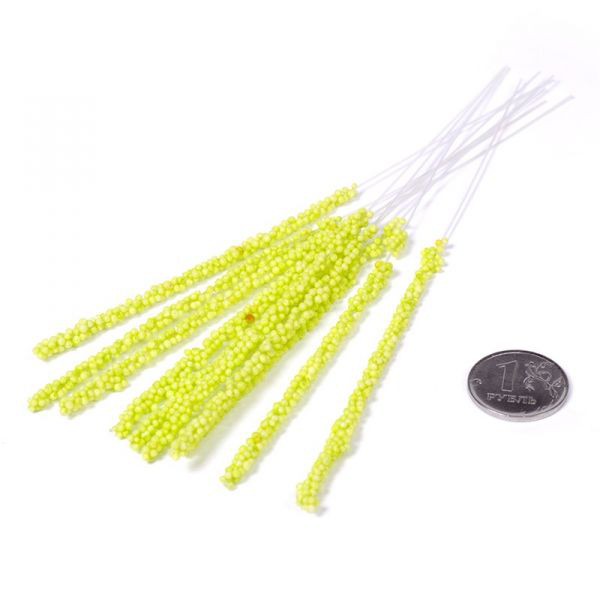 Пестик для цветов, длина 90 мм, цвет Салатовый, 1шт. 