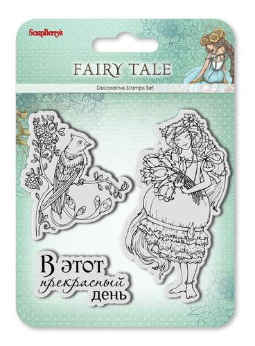 Набор прозрачных штампов из коллекции "Сказка про фей" В этот прекрасный день (РУС.) (Scrapberry's)
