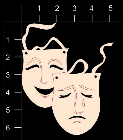 Фигура из чипборда "Маски" (By Mama Yaga, Россия)