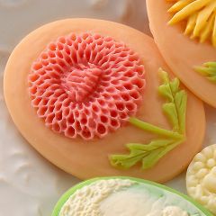 Фишка-камея "Розовый Цветок", 1 штука (Webster's Pages) 