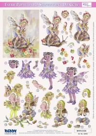 Вырубная аппликация "Маленькие феи №2"