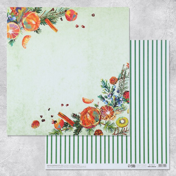 Бумага для скрапбукинга "Композиция"(АртУзор)