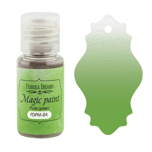 Сухая краска "Magic paint", цвет Бледно-зеленый, 15мл (Фабрика Декору, Украина)