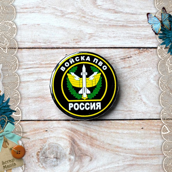 Фишка из коллекции "Армейский альбом" Войска ПВО, 1 штука (ScrapMania)