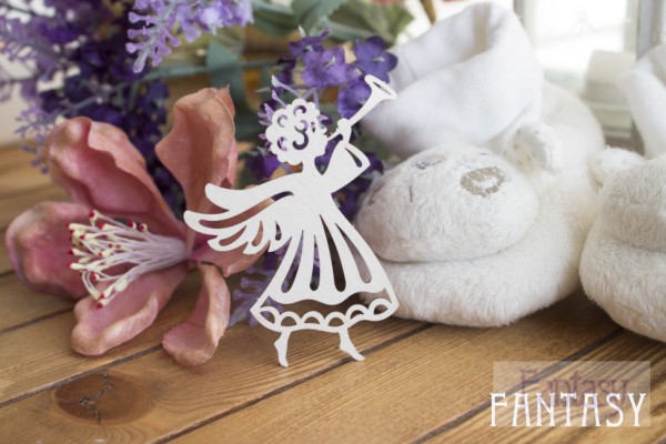 Чипборд из коллекции "Новый год" Новогодний ангел (Fantasy, Россия)