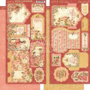 Карманы и тэги из коллекции Princess, 2 листа (Graphic 45)