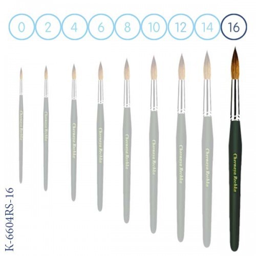 Кисть круглая синтетическая №16 (Черная речка) 