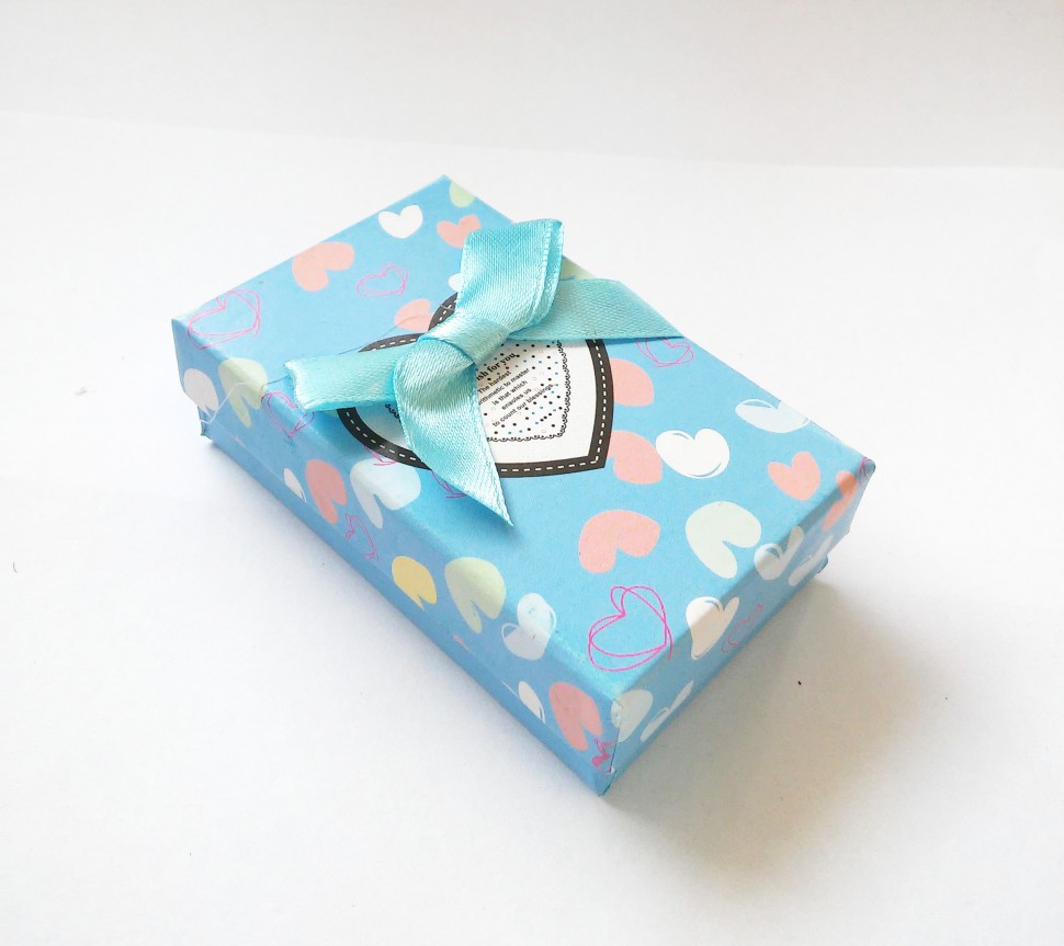 Коробочка подарочная "Микс", сердечки, 8×5×2,5 см
