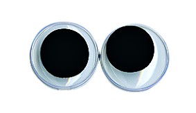 Глаза пластиковые круглые с подвижными зрачками D=12 мм, 10 шт. (Rayher)