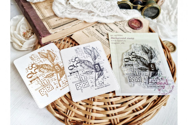 Штамп силиконовый фоновый "Игры разума" (AgiArt)  