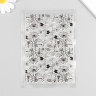 Штамп силиконовый фоновый "Цветы хризантемы", 11*16 см (Артузор)