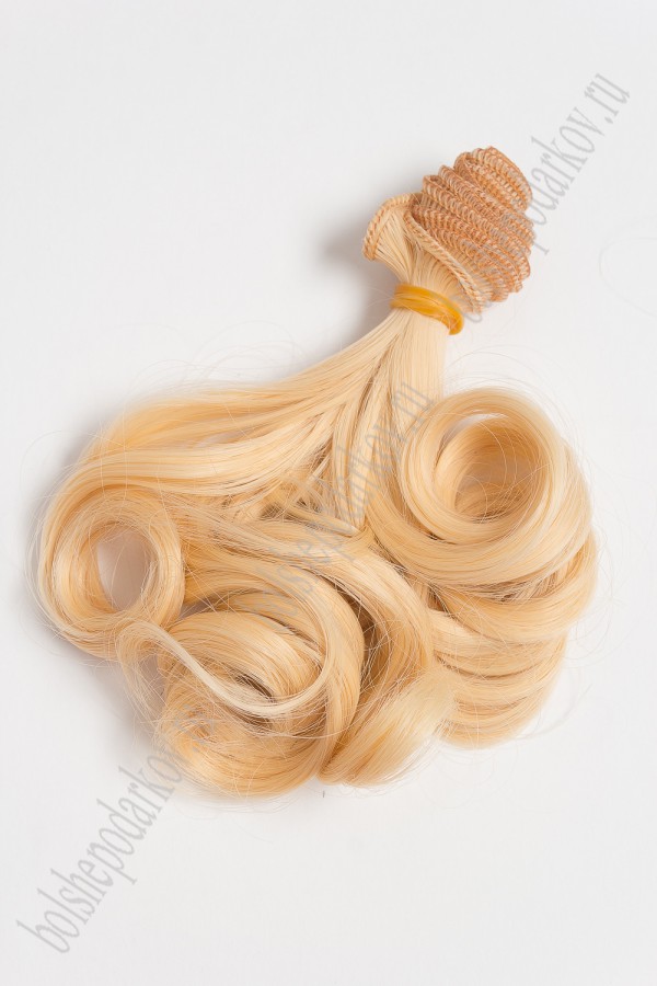 Трессы кудри "Premium", длина 18 см, ширина 100см, 1 шт., цвет Светлый блондин