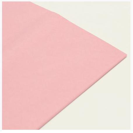 Бумага тишью однотонная матовая, цвет Розовый, 76*50 см, 1 лист  