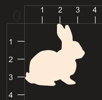 Фигура из чипборда "Кролик" (byMamaYaga)