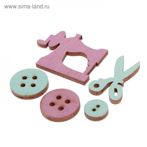 Набор деревянных фигурок "Швея", 5 шт. (Россия)