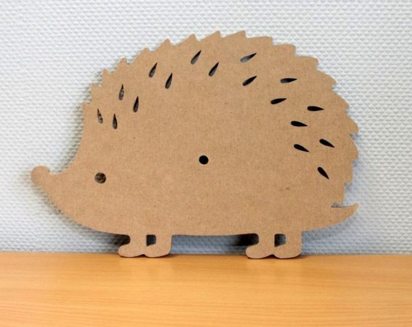 Заготовка для декорирования Часы ежик, МДФ.