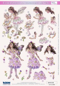 Вырубная аппликация "Маленькие феи №7"