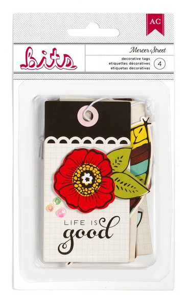 Набор многослойных декоративных тэгов Mercer Street (American Crafts)