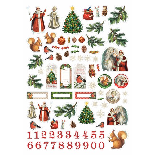 Набор высечек из коллекции "Новогодний лес", 85 штук (ScrapMania) 