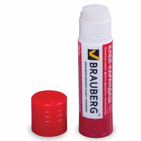 Клей-карандаш, 15 г  (Brauberg) 