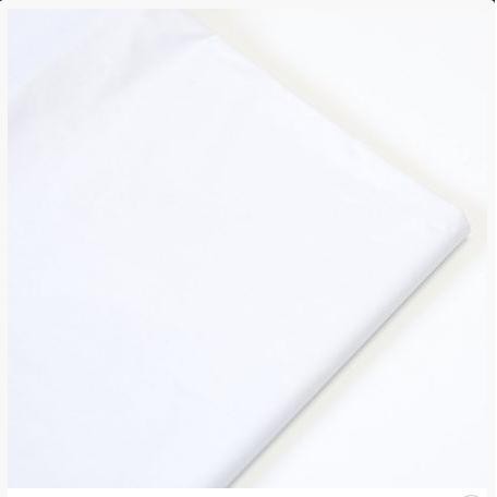 Бумага тишью однотонная матовая, цвет Белый, 50*66 см, 1 лист 