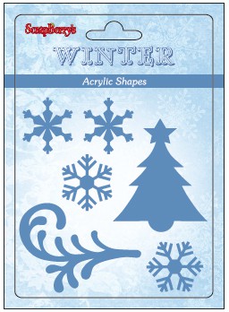 Акриловые украшения "Новогодние", 6 шт. (Scrapberry's)