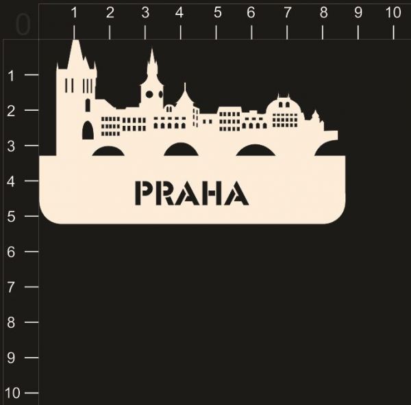 Фигурка из чипборда "Прага" из коллекции География