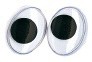 Глаза пластиковые овальные с подвижными зрачками D=12 мм, 10 шт. (Rayher)