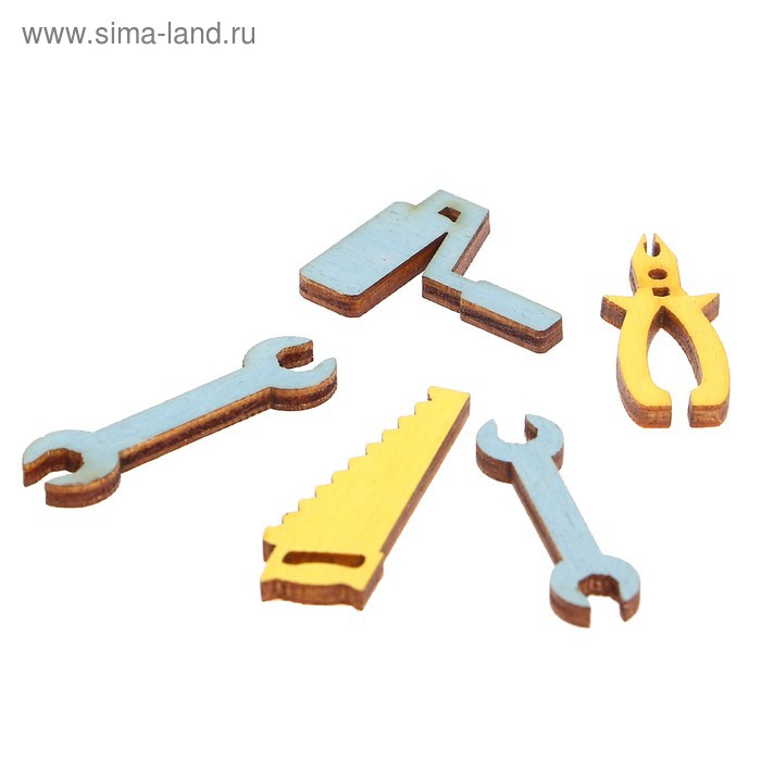Набор деревянных фигурок "Слесарь", 5 шт. (Россия)