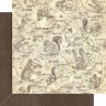 Набор бумаги Patterns & Solids Paper Pad из коллекции Woodland Friends, 8 листов, 30*30 см (1/2 полного набора) (Graphic45)   