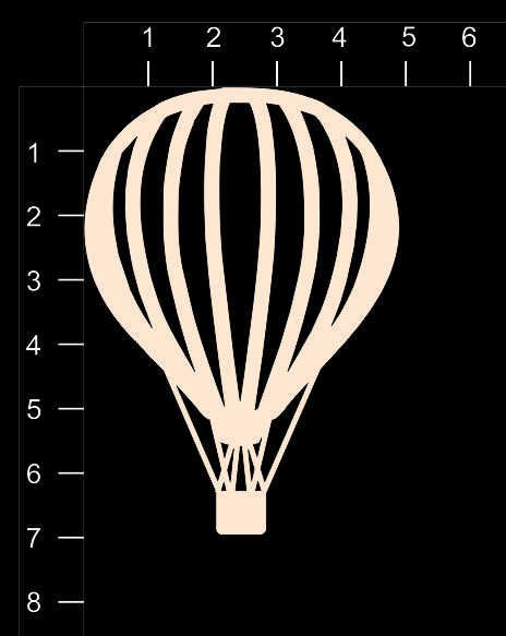 Фигура из чипборда "Воздушный шар 1" (By Mama Yaga, Россия) 