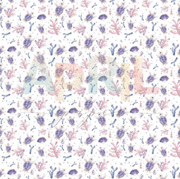 Бумага из коллекции "Море волнуется Раз!" Глубина (April, Россия)