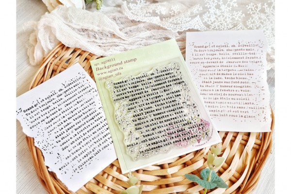 Штамп фоновый "Сквозь года" 93*80 мм (AgiArt)