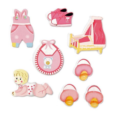 Набор деревянных фигурок "Baby Girl", 8 шт. (Knorr Prandell) 
