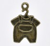 Металлическая подвеска "Детская одежда", цвет Античная бронза