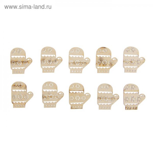 Деревянная вырубка "Рукавичка", 1 штука (Артузор)