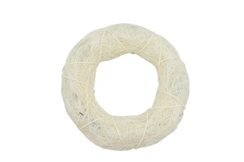 Декоративный венок круглый, сизаль, 25 см (Scrapberry's)   