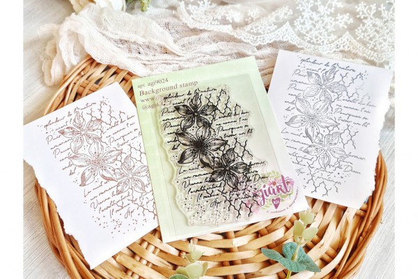 Штамп фоновый "Эльфийский узор" 109*68 мм (AgiArt) 