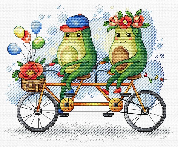 Набор для вышивки на канве Aida "Моя половинка" (М.П. Студия, "Жар-птица")