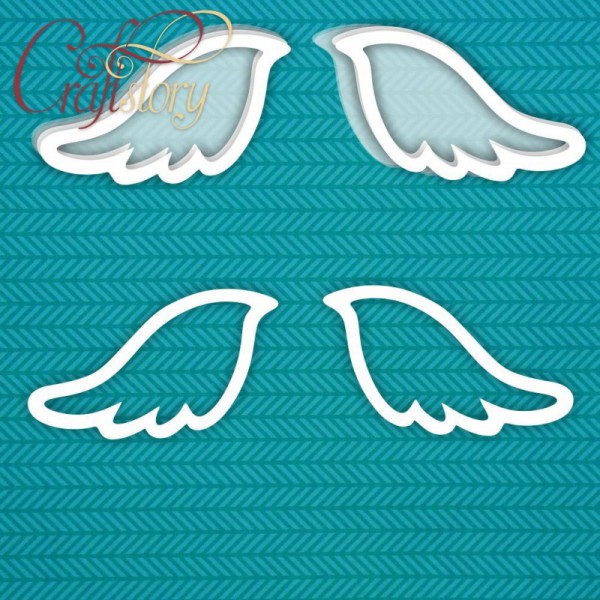 Набор фигур из чипборда Шейкер "Крылья" (Craftstory, Россия)