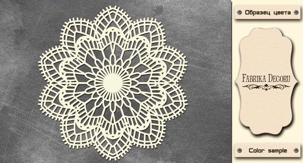Набор двустороннего чипборда "Ажурная салфетка" #3 (Фабрика декору, Украина)