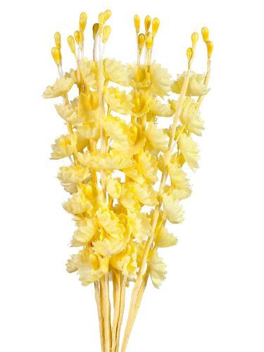 Набор колокольчиков на веточках, цвет Желтый, 10 шт (Hobby & You)