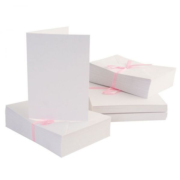 Набор заготовок для открыток с конвертами, цвет Белый, 10.5*14.8 см, 10 штук (Anita's)