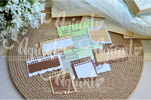 Ножи для вырубки "Архивные листы #3" (Agiart, Россия)  