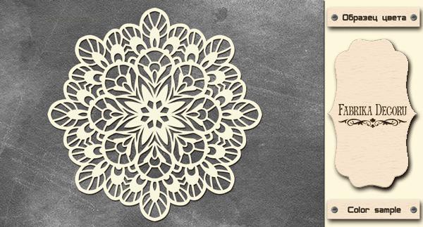 Набор двустороннего чипборда "Ажурная салфетка" #4 (Фабрика декору, Украина)