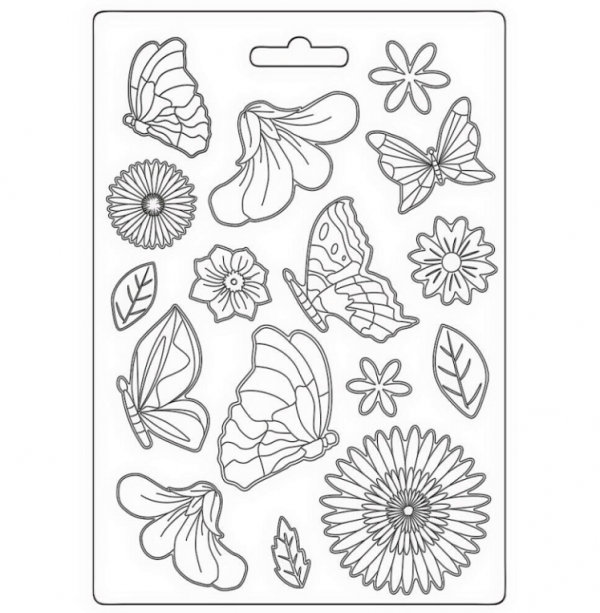 Форма для моделирования (молд) "Create Happiness Welcome Home, farfalle" , размер A5 (Stamperia)